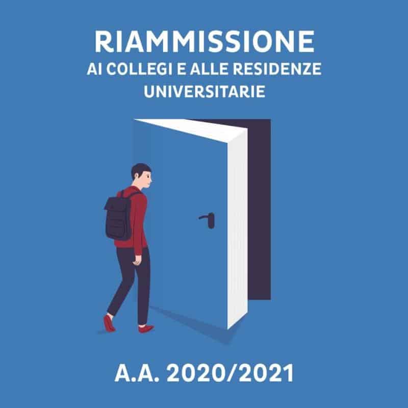 0 1 Riammissione ai Collegi e alle Residenze universitarie a.a. 2020/2021